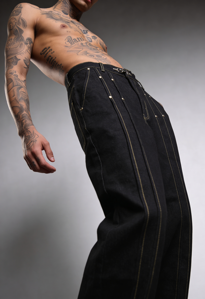 OBSIDIAN BLACK RAW DENIM