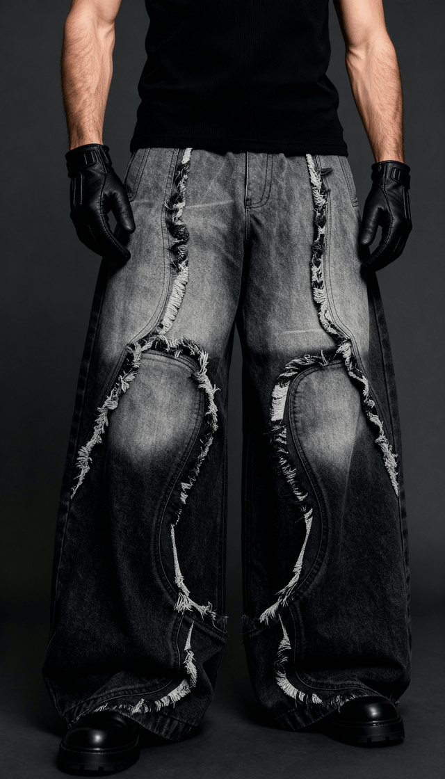 MIDNIGHT FADE DISTRESSED DENIM