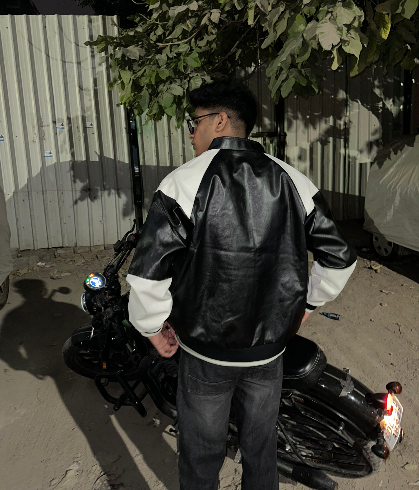 Blacktop beast leather racing jacket