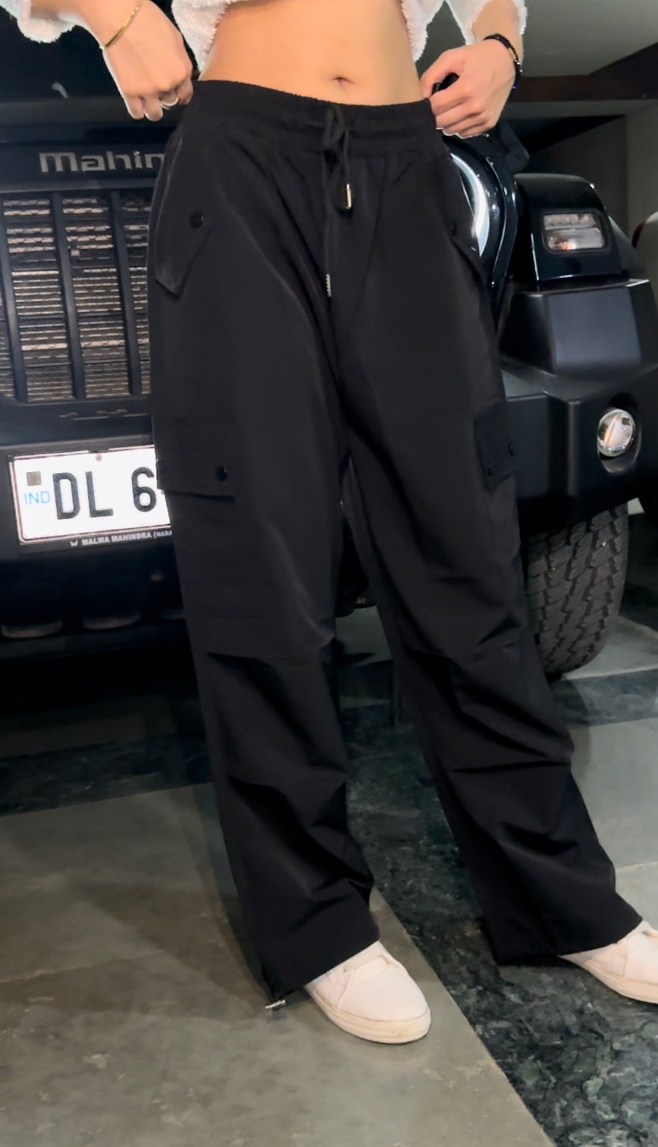 Cool Black Parachute Pants