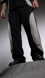 GREYSCALE BAGGY SWEATPANTS
