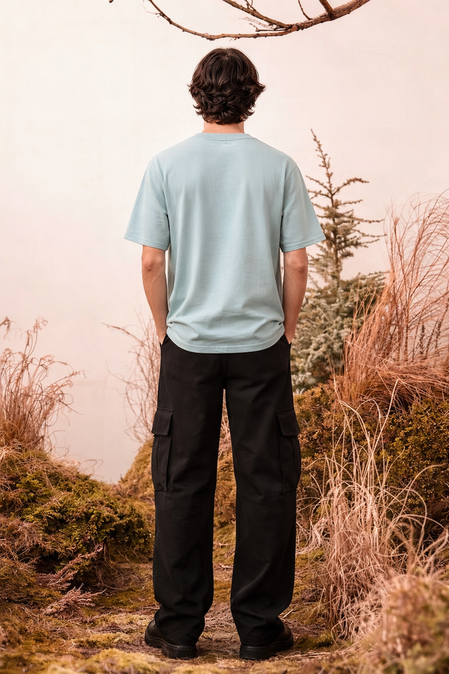 AQUA BLUE HEAVYWEIGHT TEE