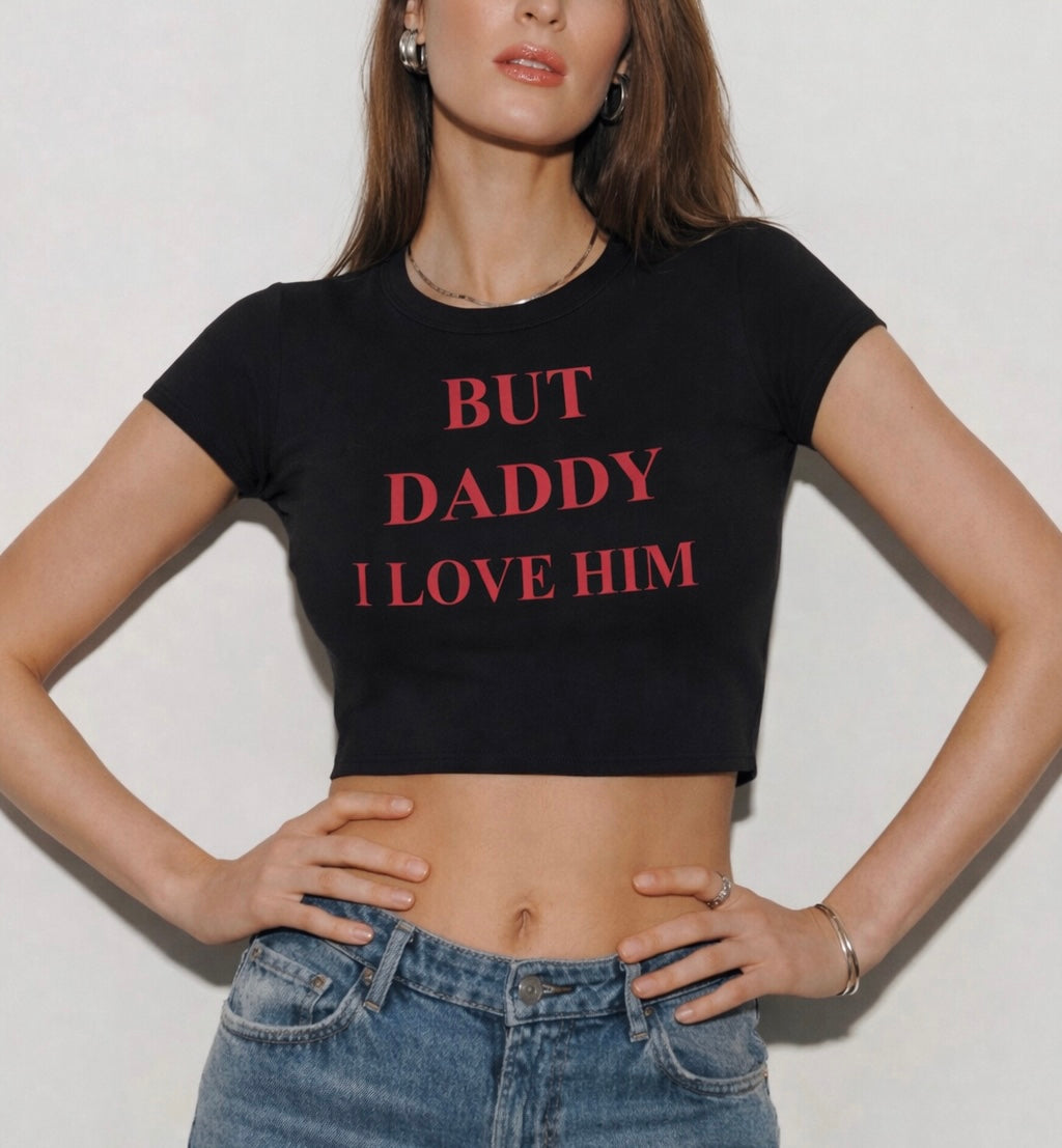 I LOVE HIM DADDY BABY TEE