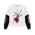 TAYLOR SWIFT FAKE LONG SLEEVES BOXY TEE