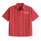 CLASSIC RED STRIPPED BOXY SHIRT