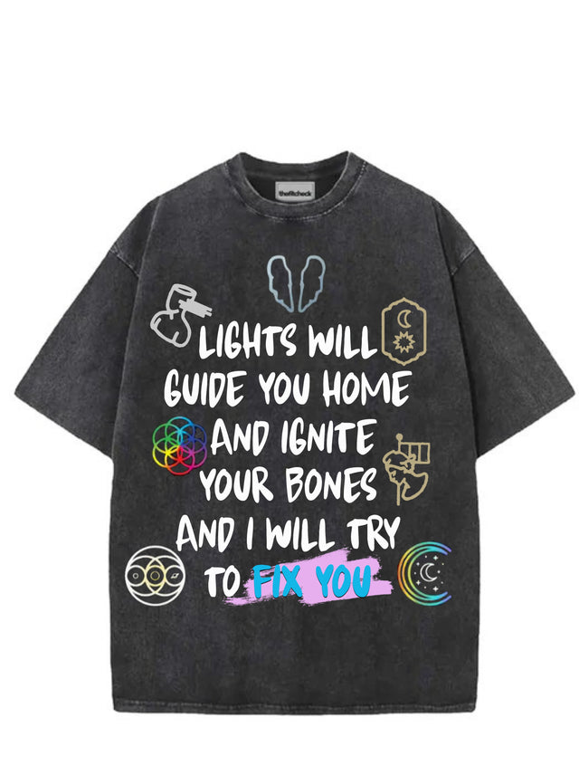 Fix You Coldplay Vintage Oversized T-shirt
