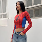SPIDER FULL SLEEVED CROP TOP