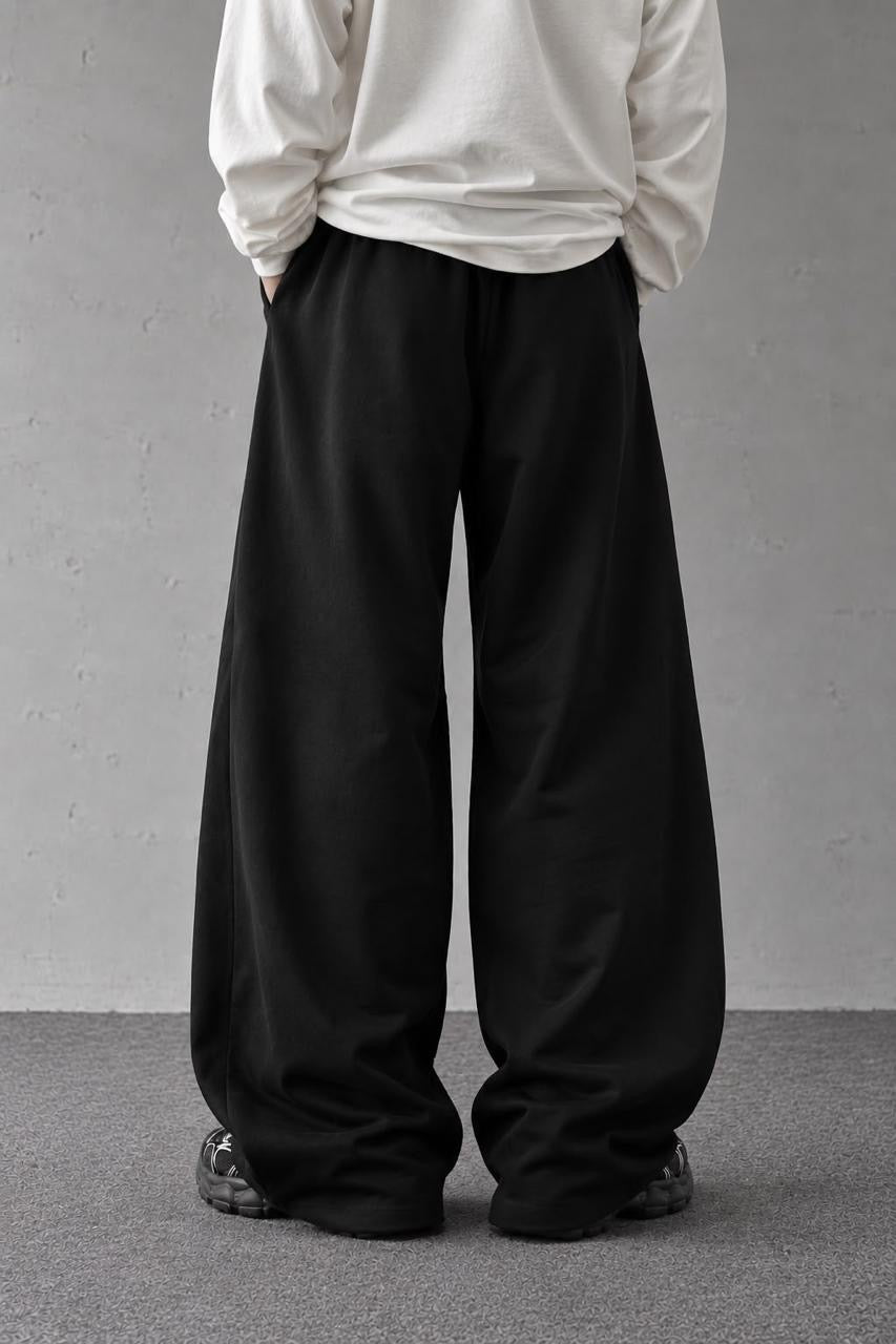 BLACK BAGGY SWEATPANTS