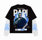 CHAMPAGNE PAPI DRAKE FAKE LONG SLEEVES BOXY TEE