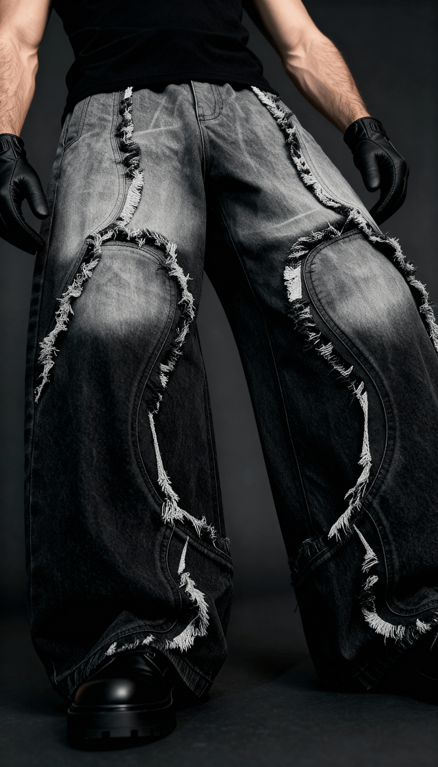 MIDNIGHT FADE DISTRESSED DENIM