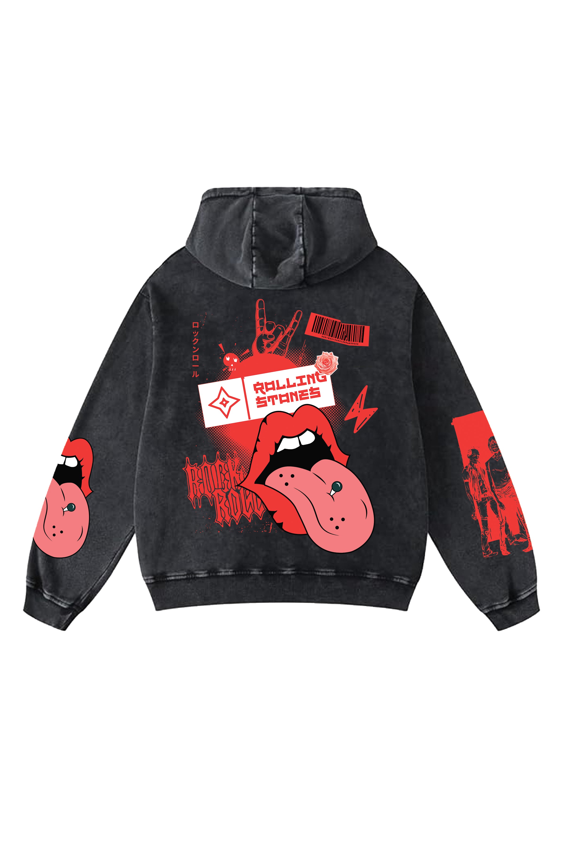 Rolling Stones Designed Oversized Hoodie (BFS)