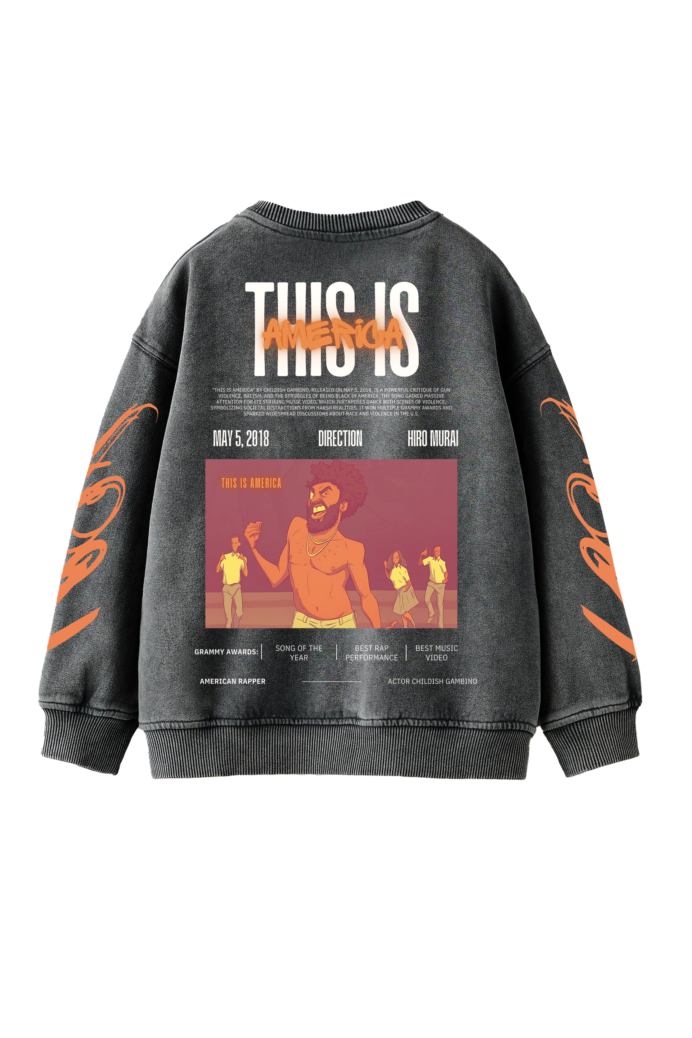 This is America Designed Oversized Sweatshirt