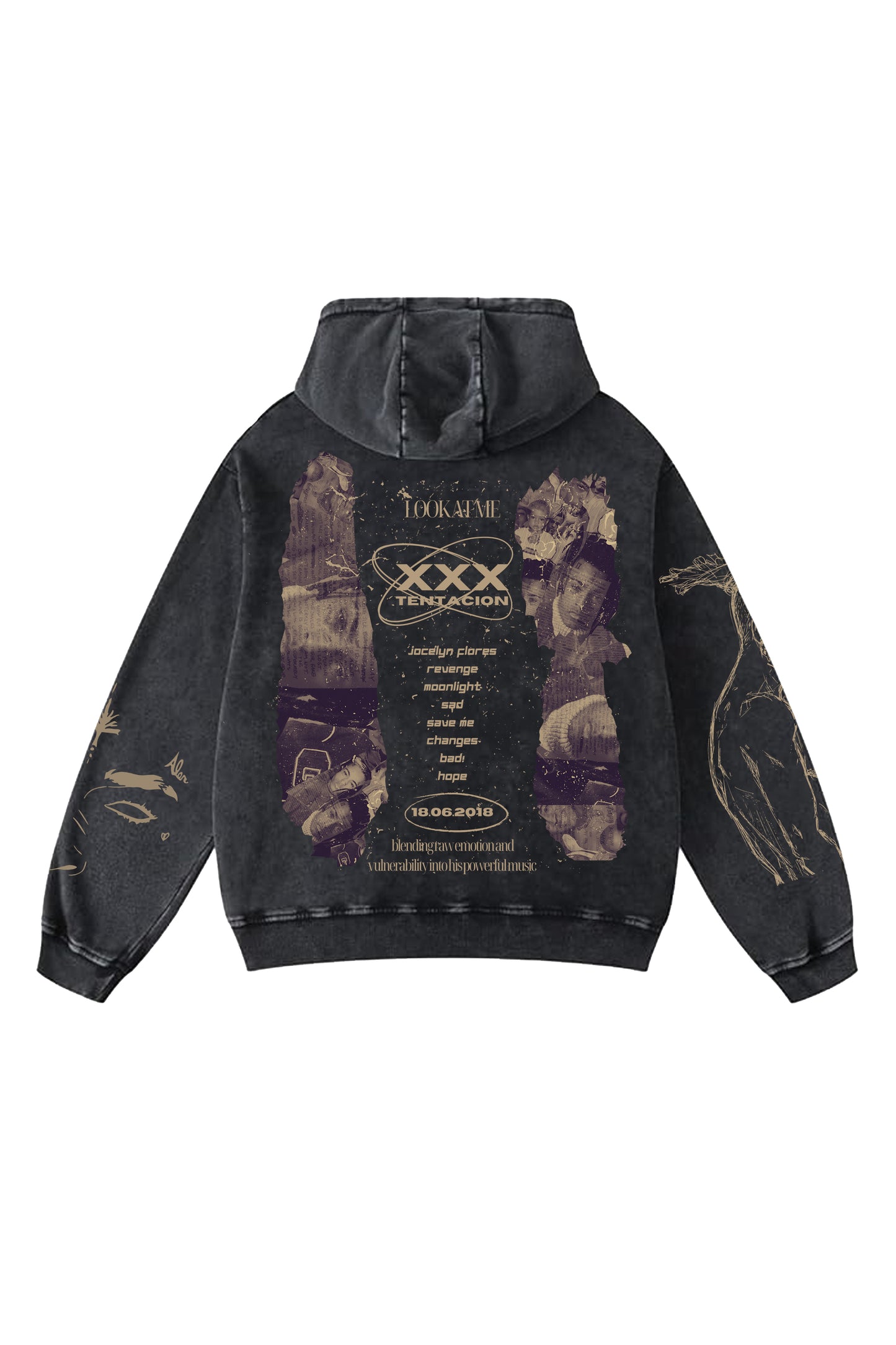 XXX Tentacion Designed Oversized Hoodie