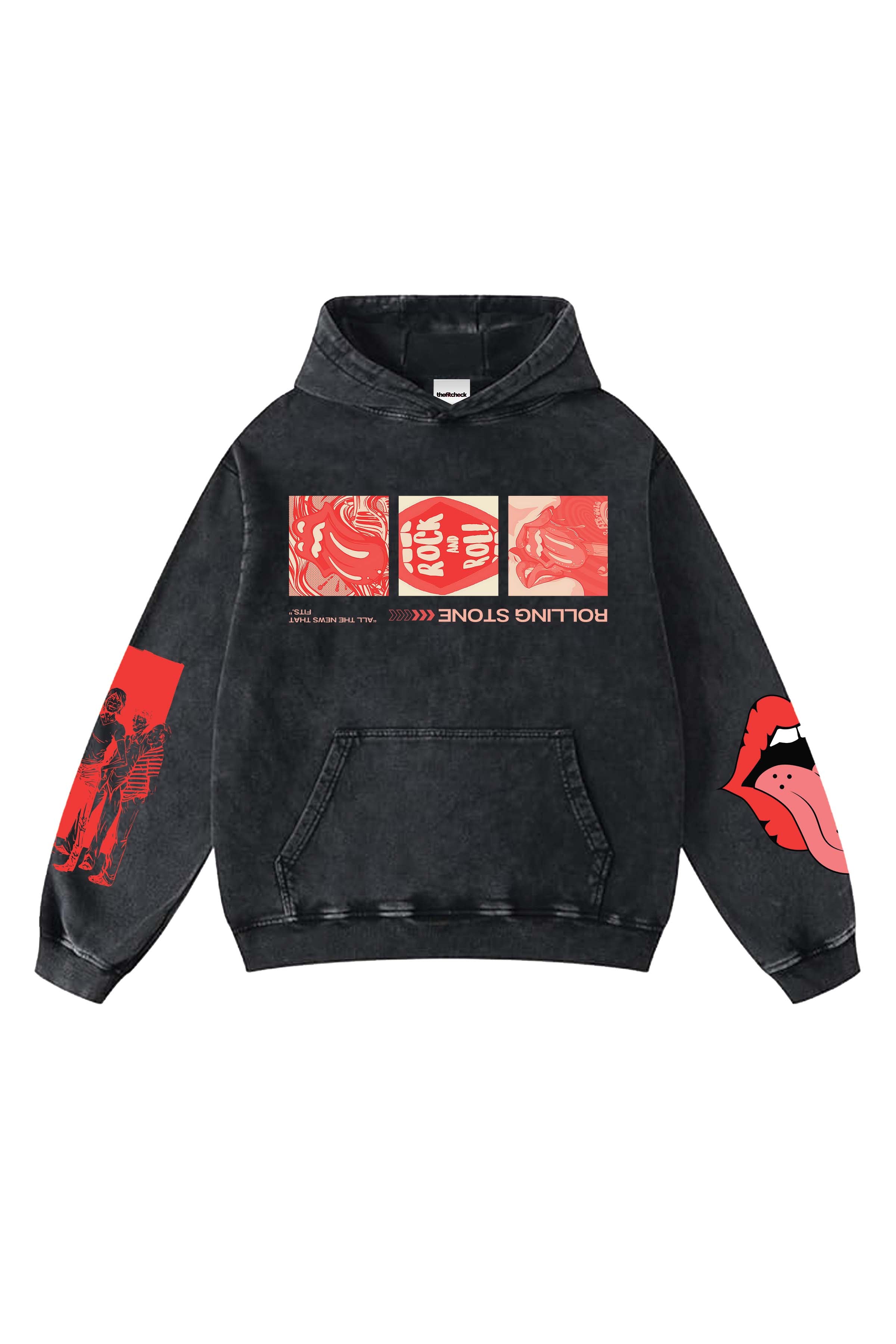 Rolling Stones Designed Oversized Hoodie (BFS)