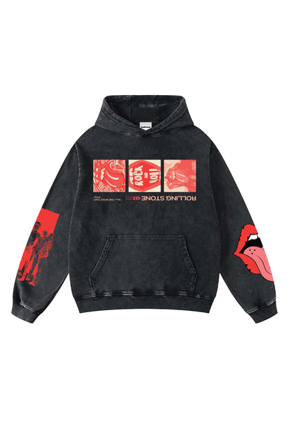 Rolling Stones Designed Oversized Hoodie (BFS)