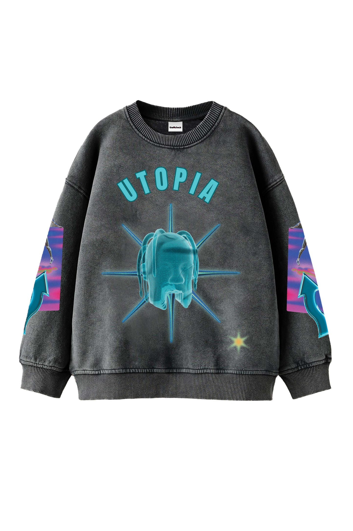 Utopia Designed Oversized Sweatshirt