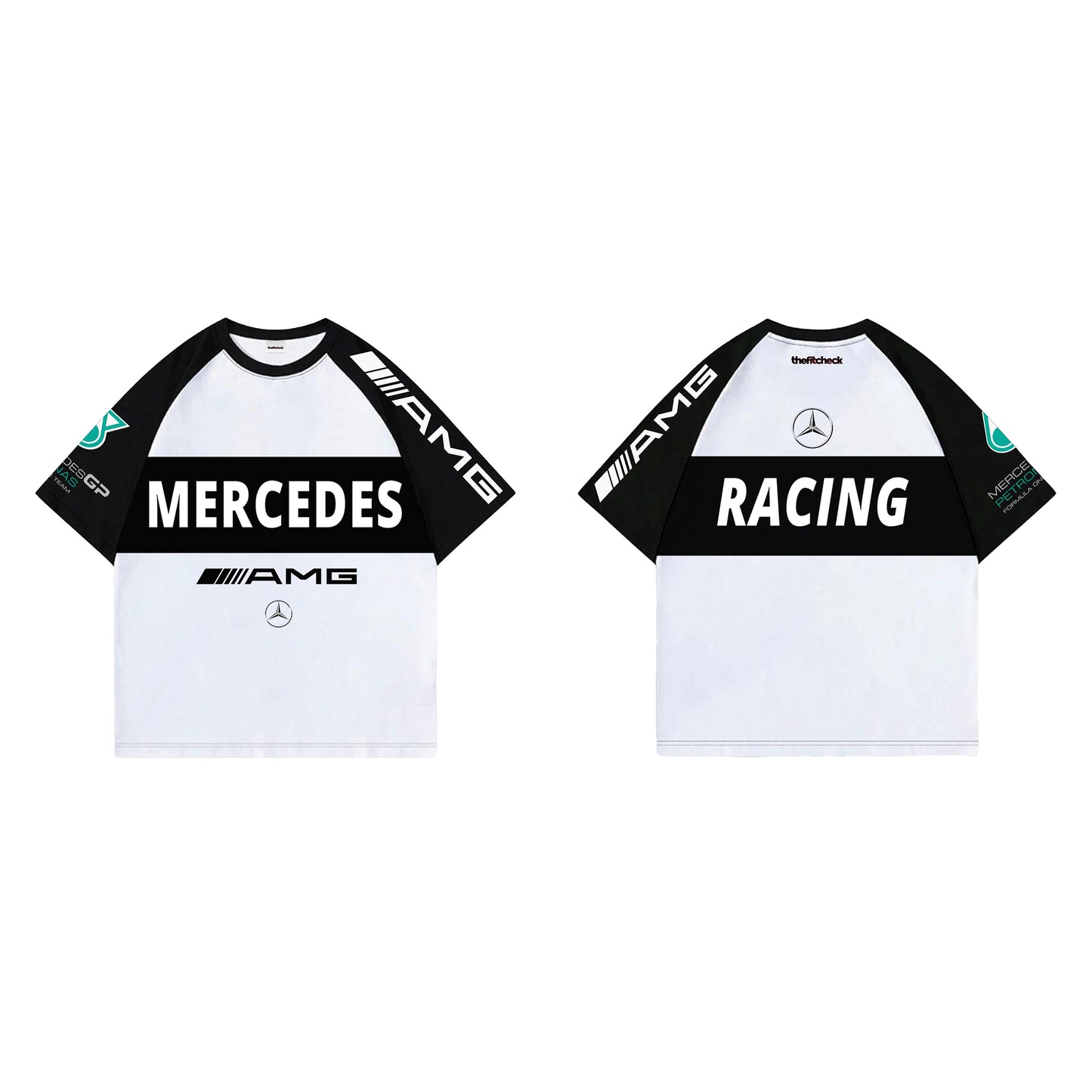 Mercedes Designed Ranglan Oversized T-shirt