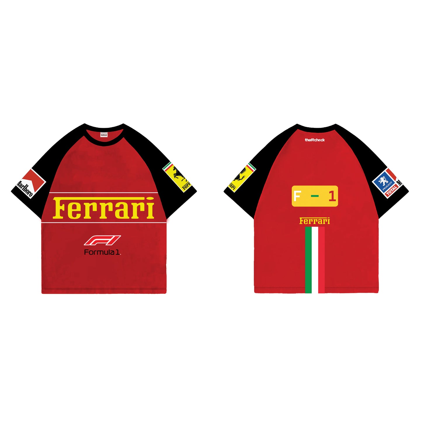 Ferrari Designed Ranglan Oversized T-shirt