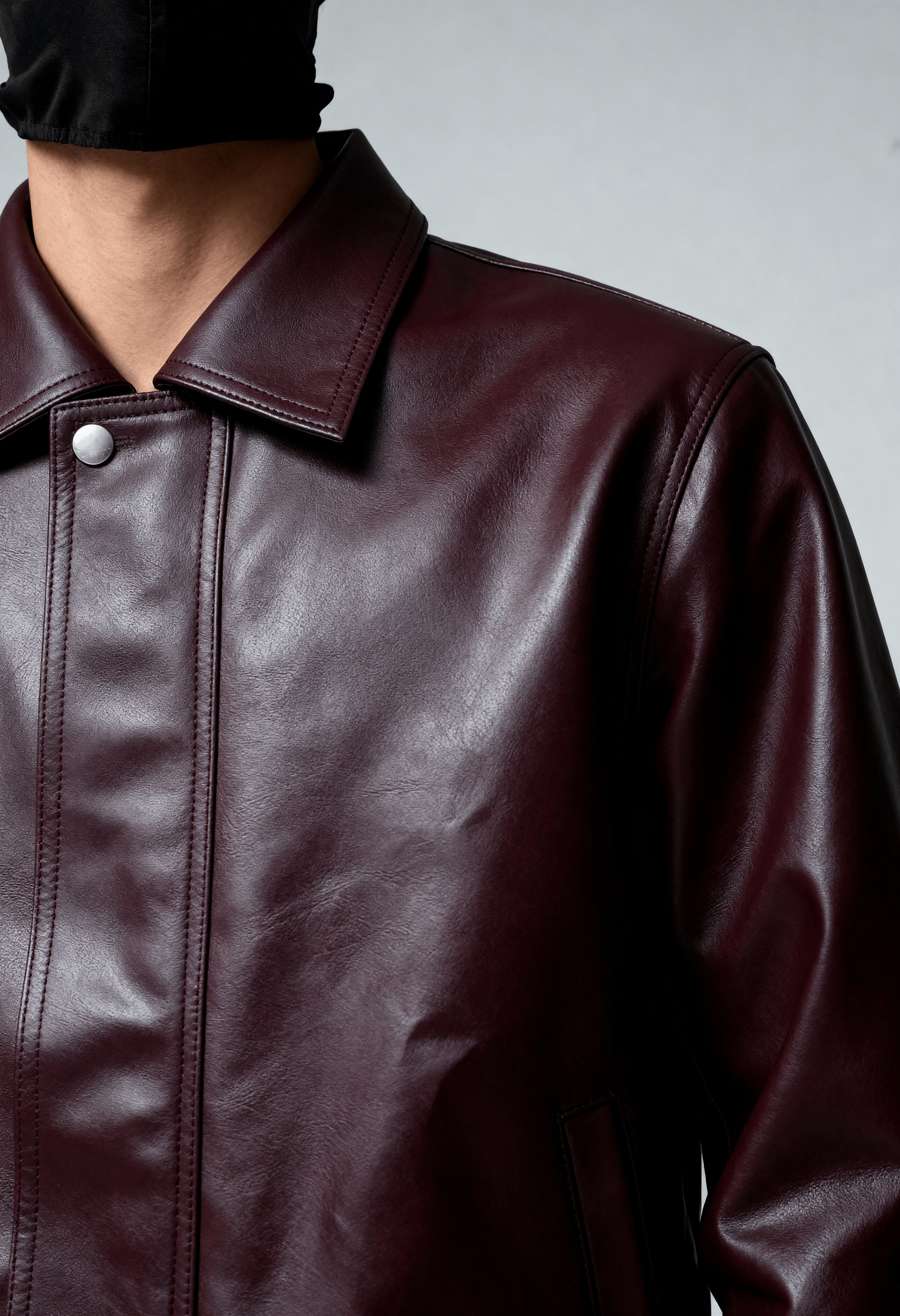 VINTAGE MOCHA LEATHER - BOMBER JACKET