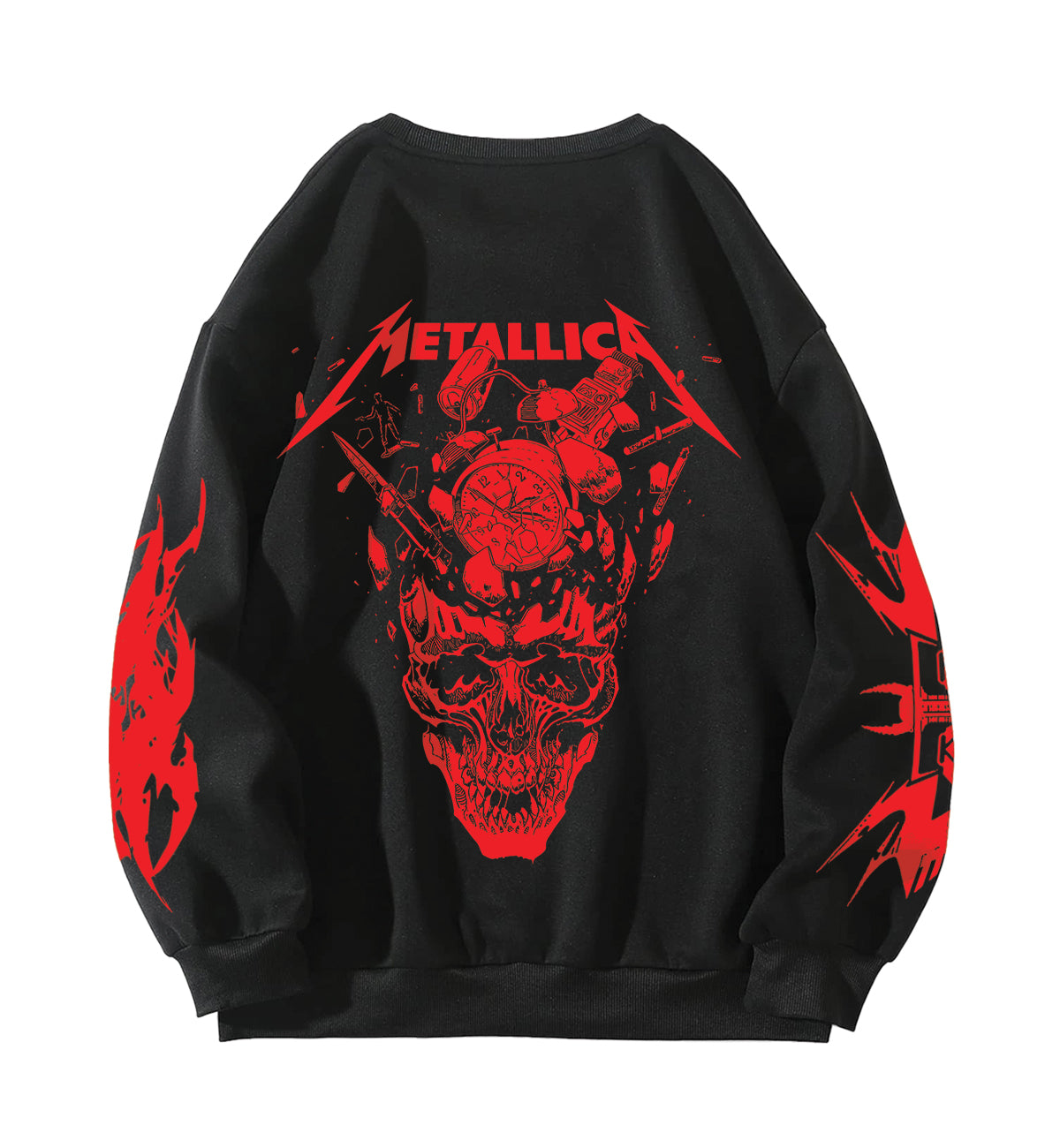 Metallica Designed Oversized Sweatshirt