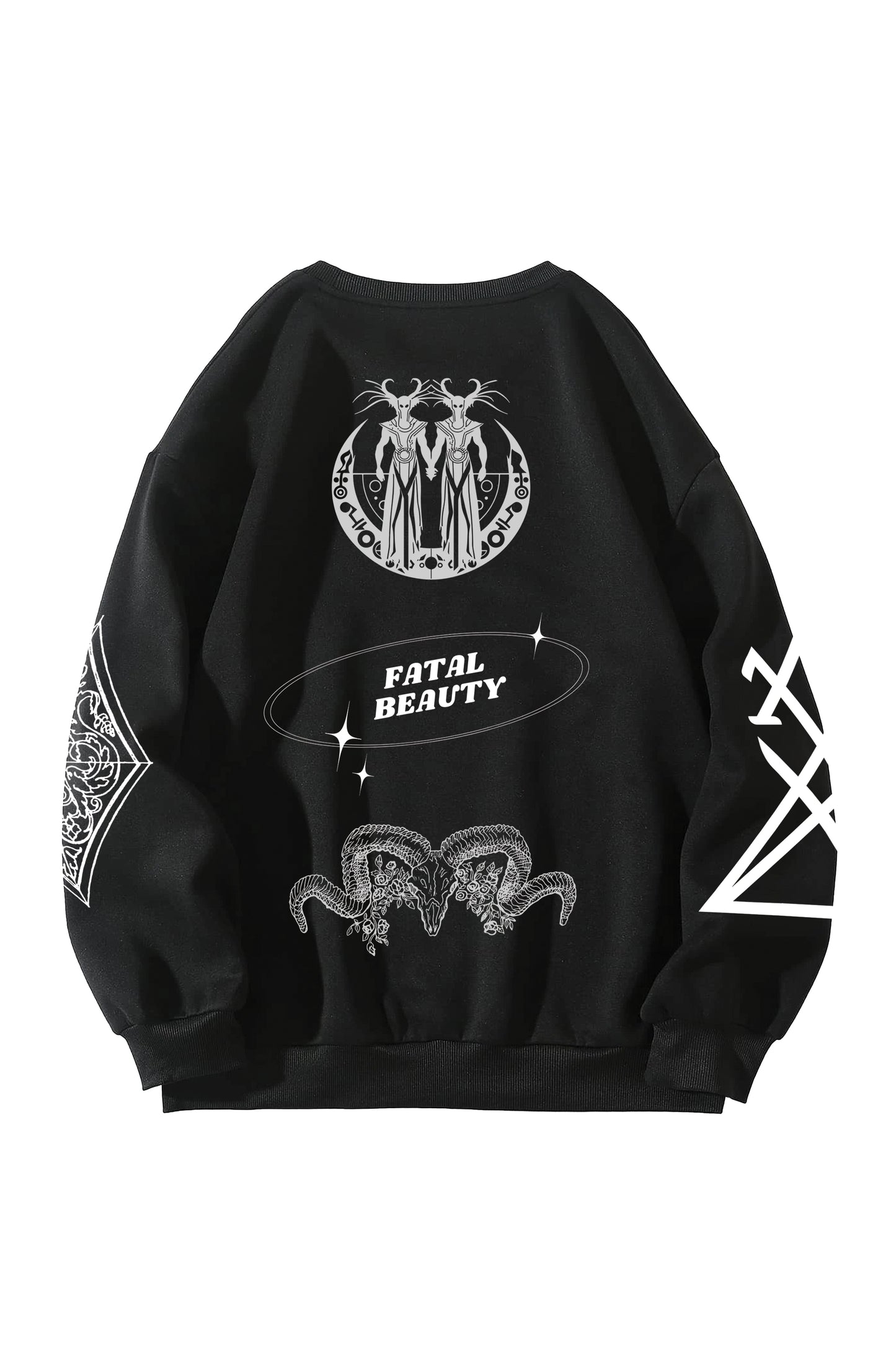 Fatal Beauty Designed Oversized Sweatshirt