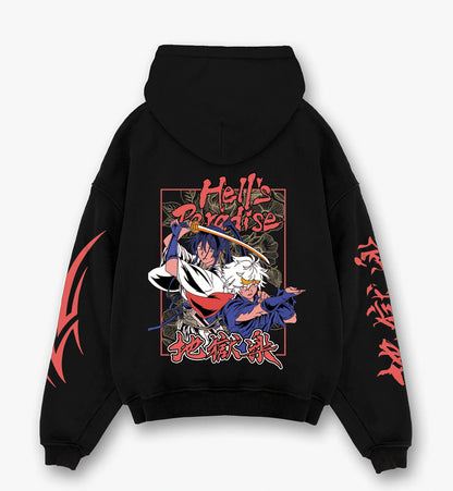 Hell's Paradise Designed Oversized Hoodie