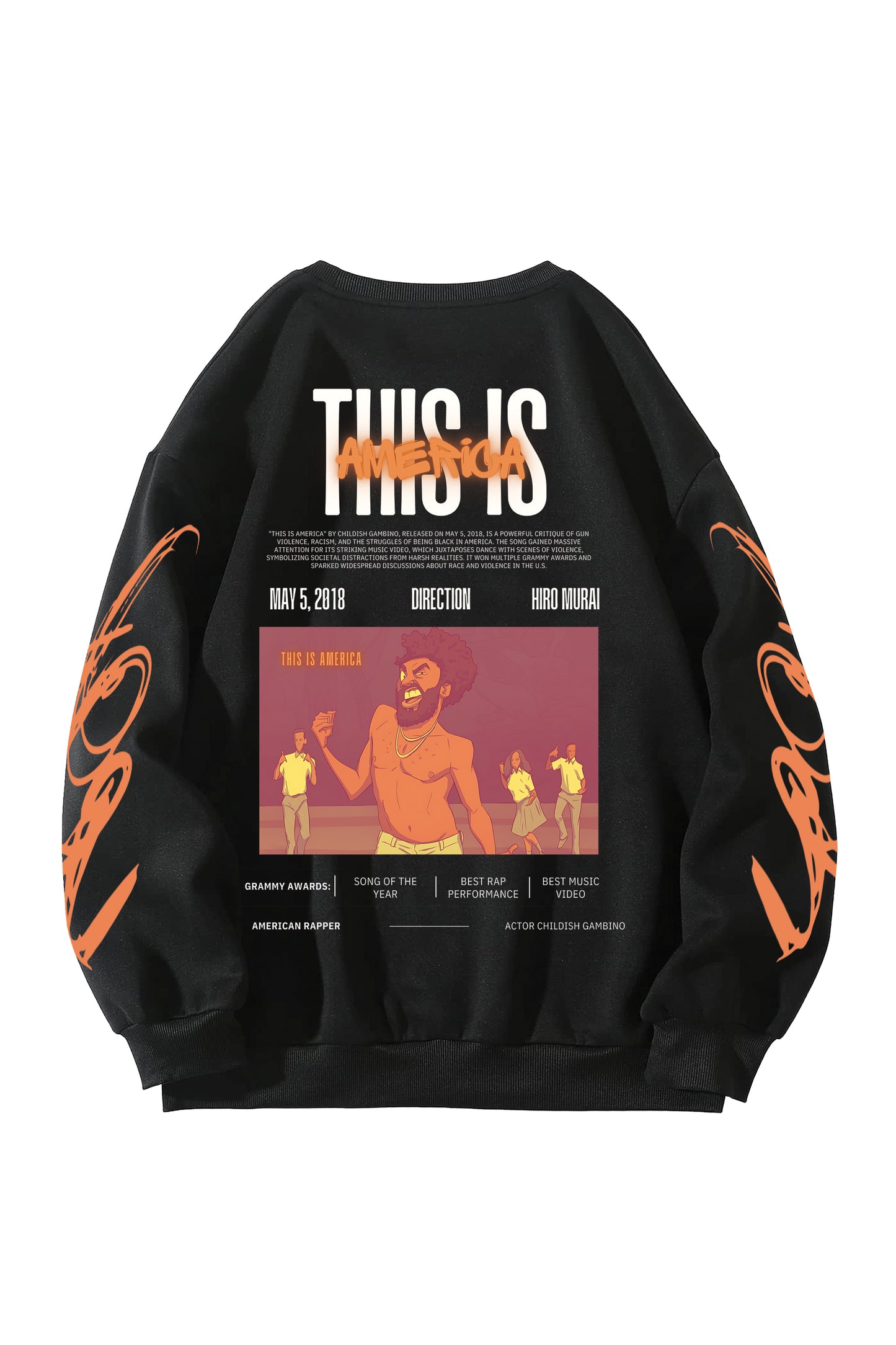 This is America Designed Oversized Sweatshirt