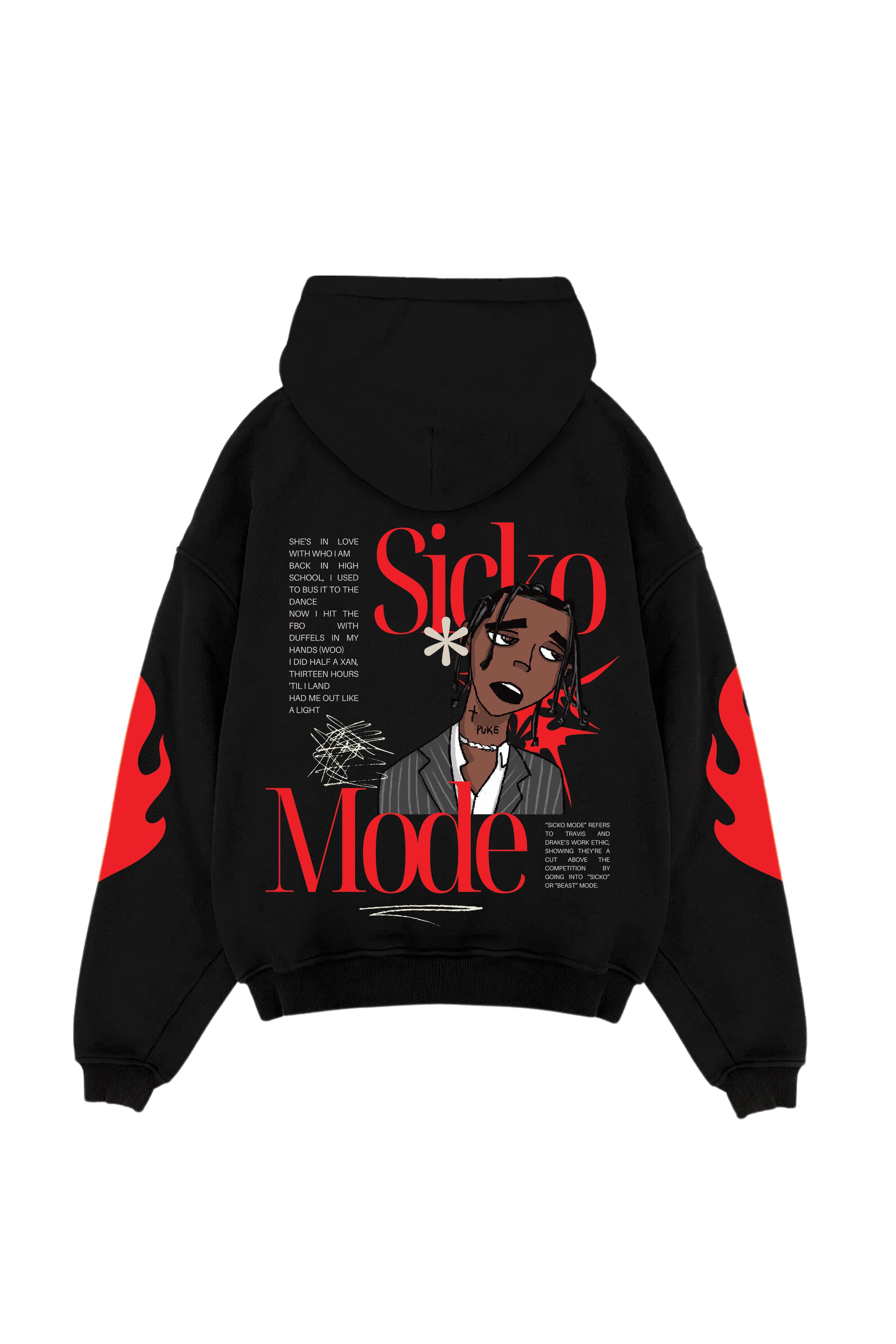 Sickomode Designed Oversized Hoodie