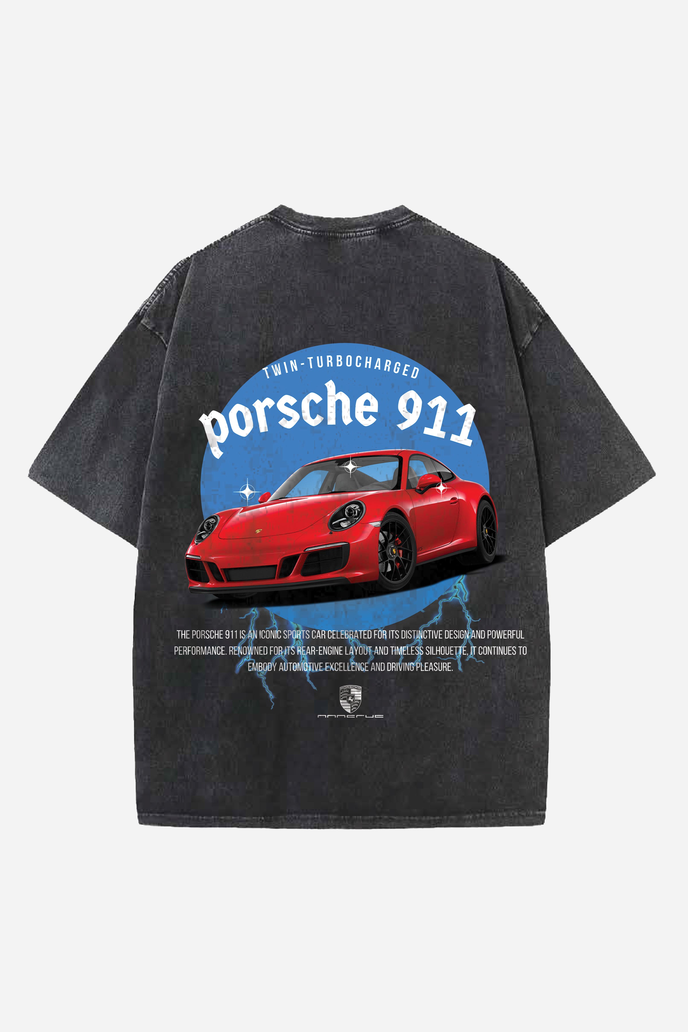 Porsche 911 Designed Vintage Oversized T shirt The Fit Check