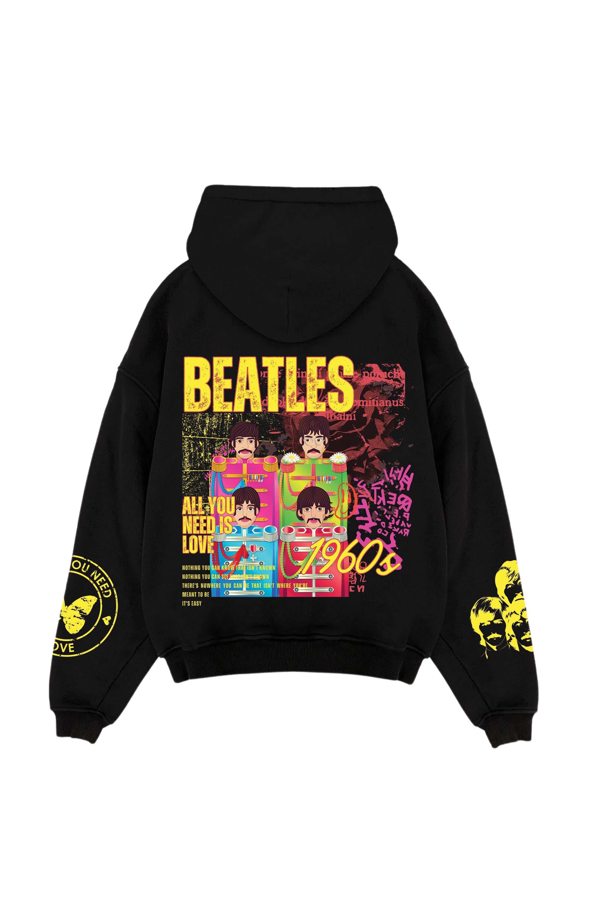 The Beatles Designed Oversized Hoodie