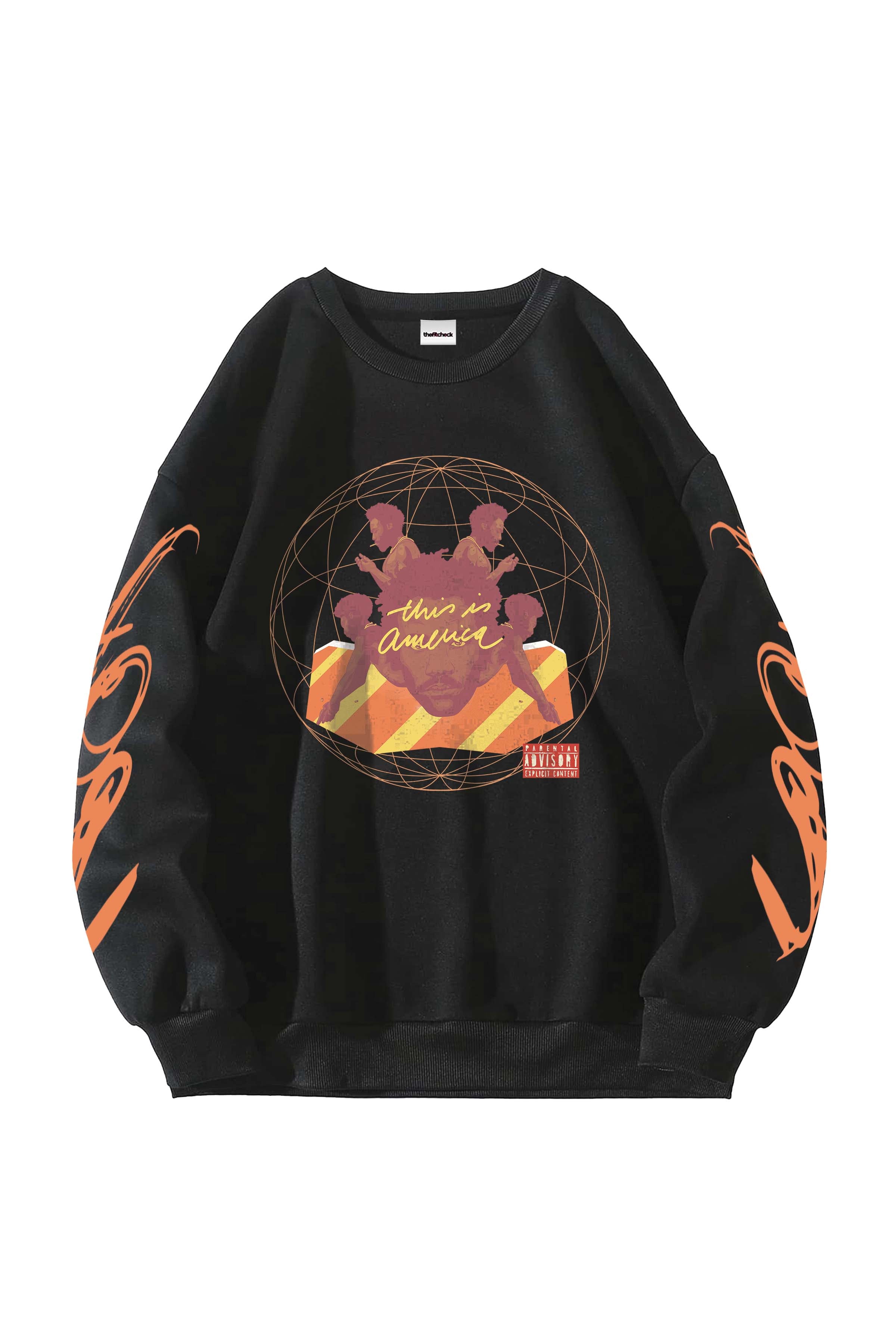 This is America Designed Oversized Sweatshirt