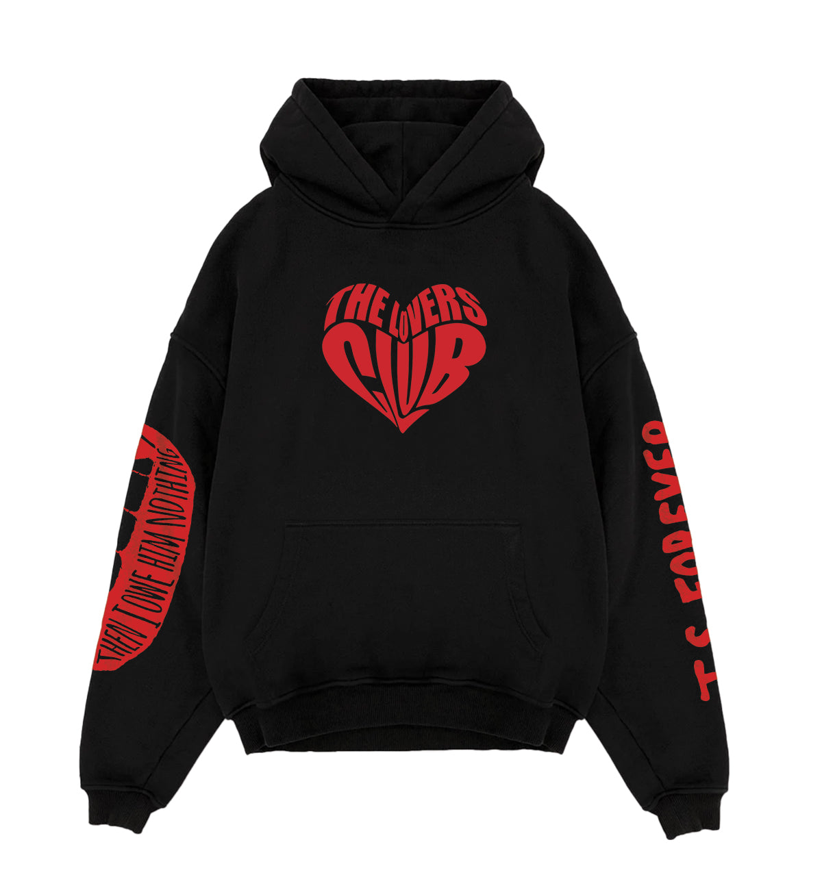 The Lovers Club Designed Oversized Hoodie