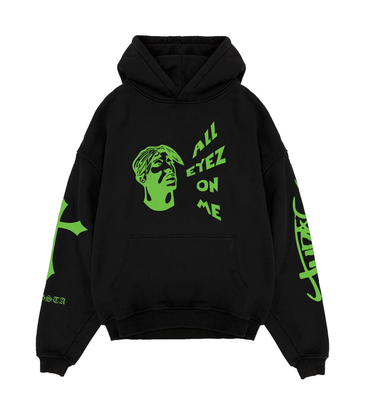 Tupac Designed Oversized Hoodie