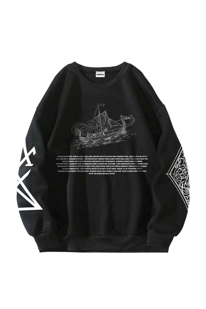 Fatal Beauty Designed Oversized Sweatshirt