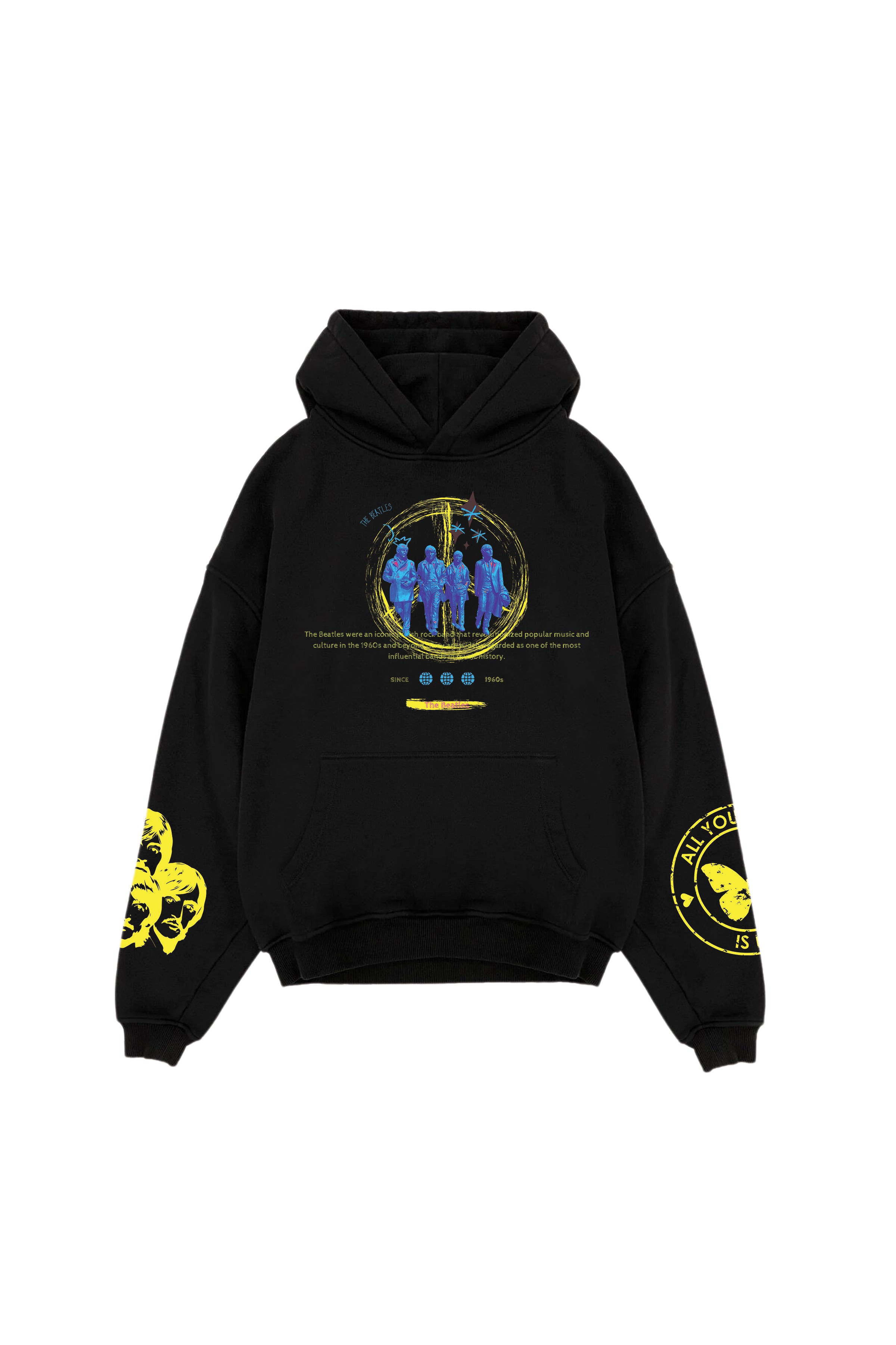 The Beatles Designed Oversized Hoodie