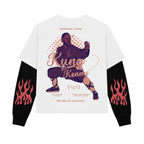 KUNG FU KENDRICK FAKE LONG SLEEVES BOXY TEE