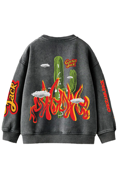 Cactus Jack Designed Oversized Sweatshirt