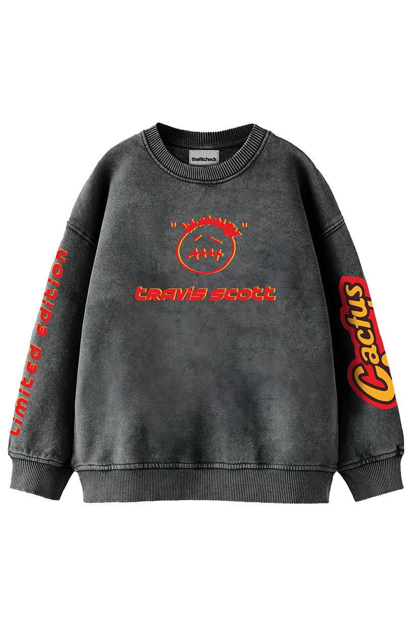 Cactus Jack Designed Oversized Sweatshirt