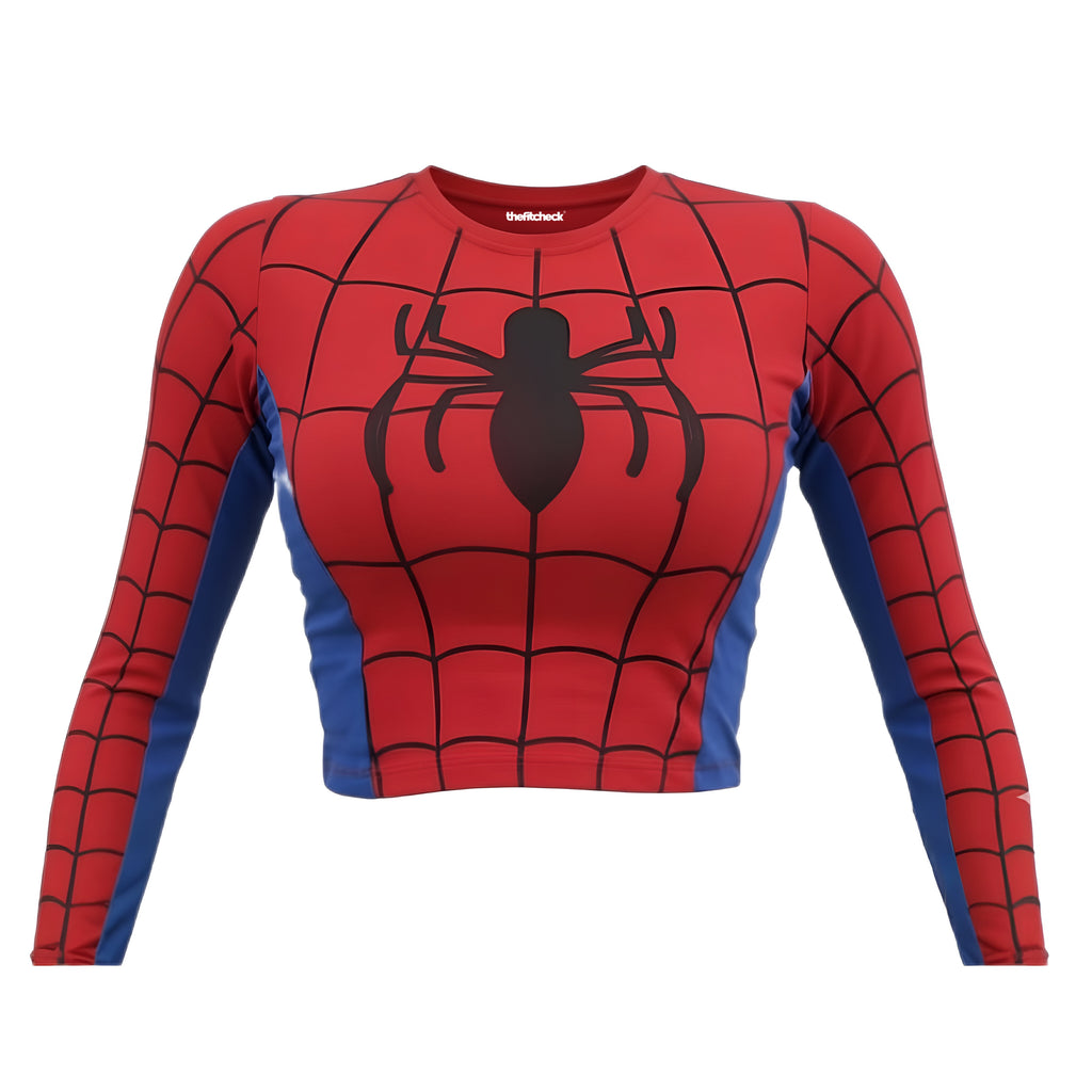 SPIDER FULL SLEEVED CROP TOP