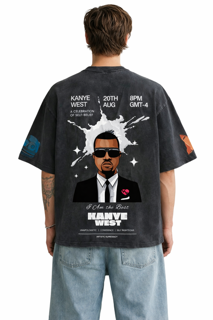 KANYE WEST V2 DESIGNED OVERSIZED T-SHIRT