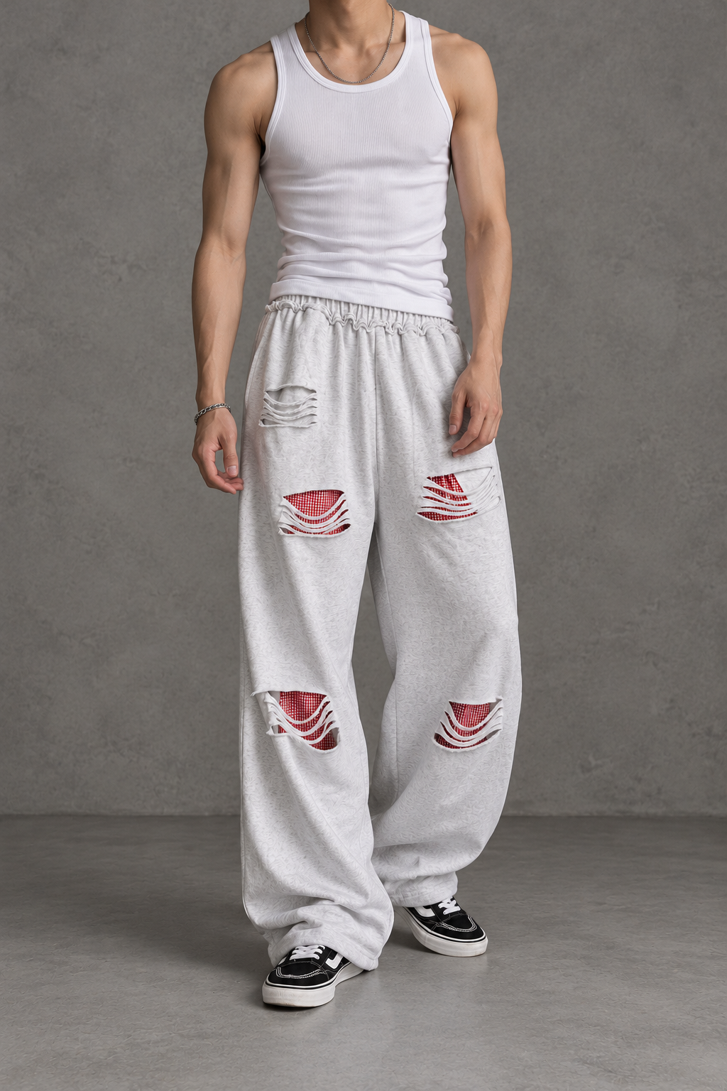 Rubic grey reversible pants
