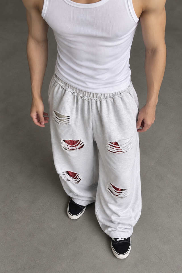 Rubic grey reversible pants