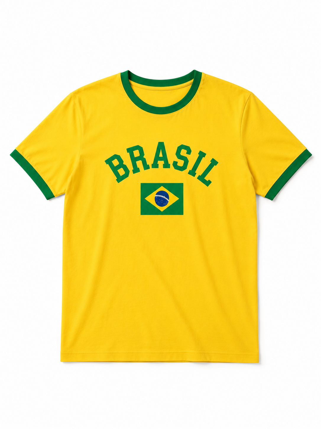 Brasil Cropped ringer tee