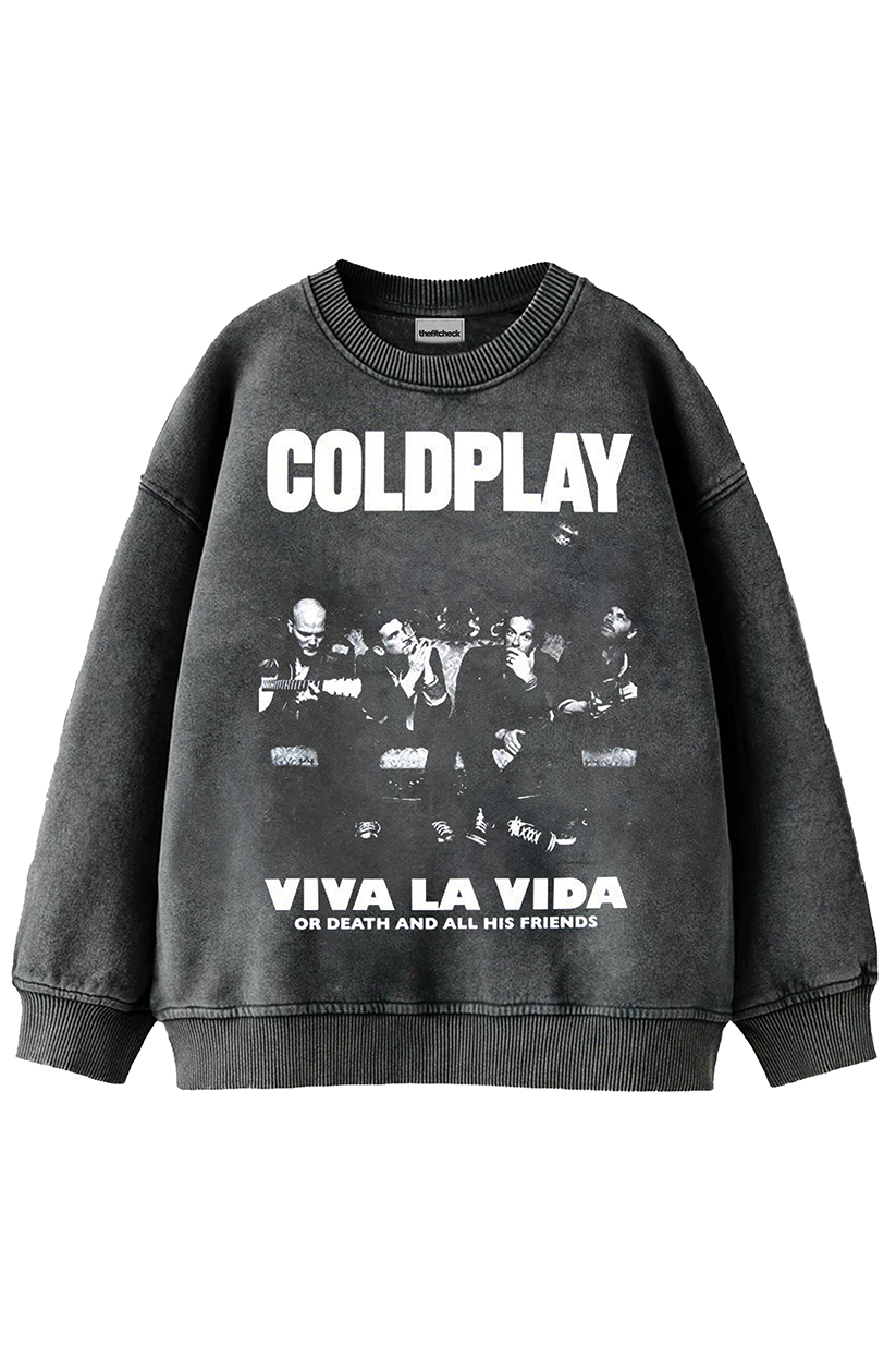 Viva La Vida Coldplay Vintage Oversized Sweatshirt