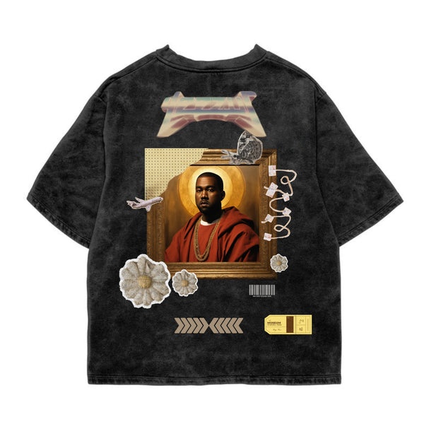 Yeezuspiece Acid Wash Oversized Tee
