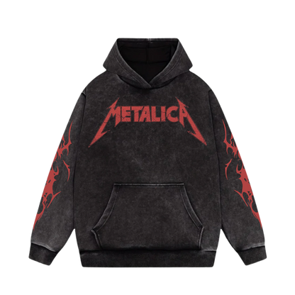 Metallica Fireborn Acid-Wash Hoodie