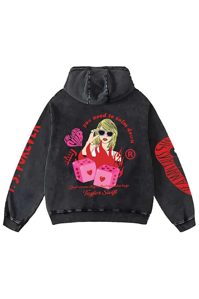 The Lovers Club Designed Oversized Hoodie