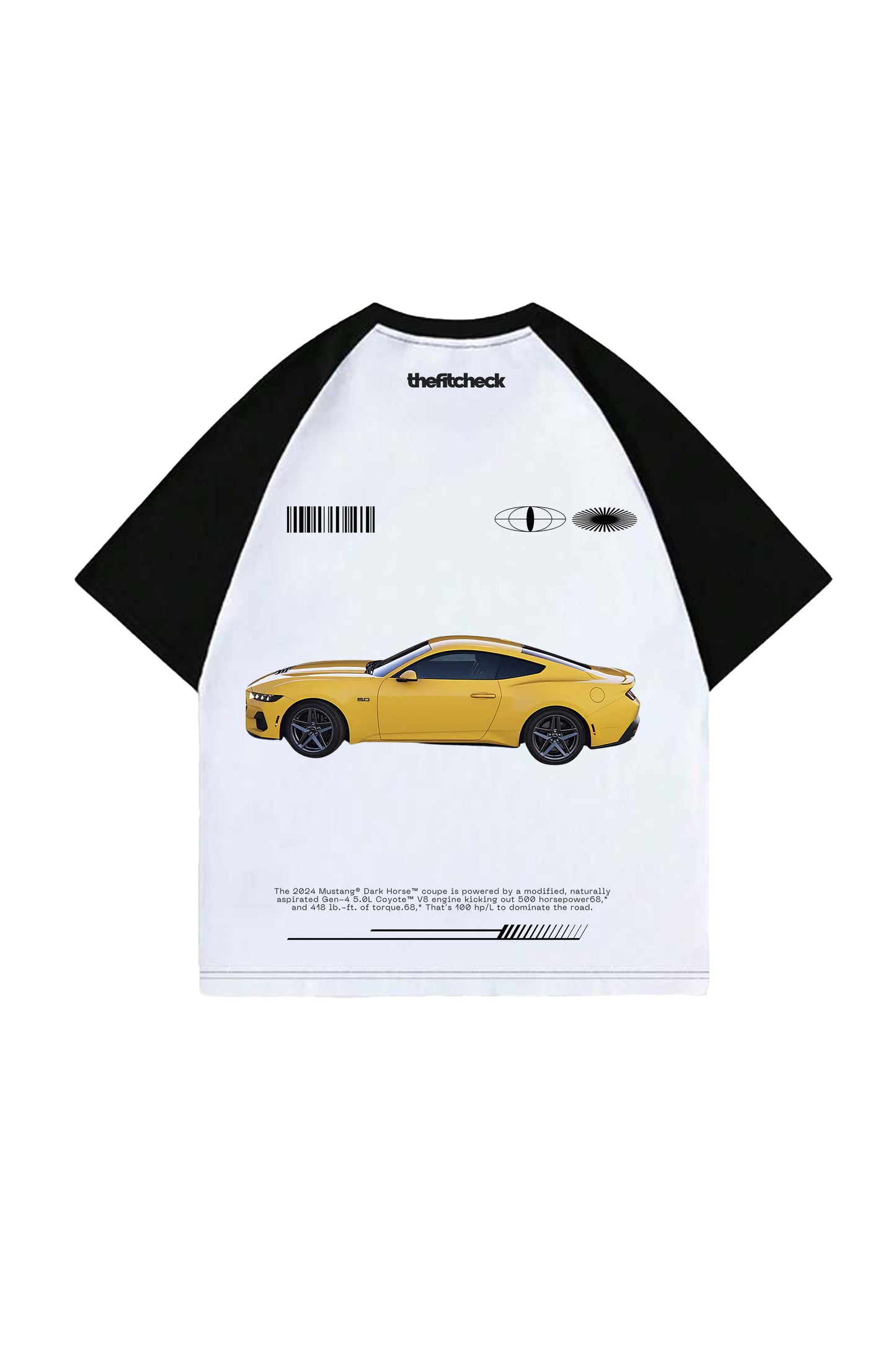 Mustang GT Ranglan Designed Oversized T-shirt