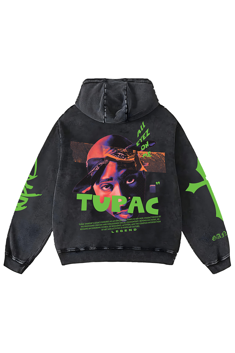 Tupac Designed Oversized Hoodie