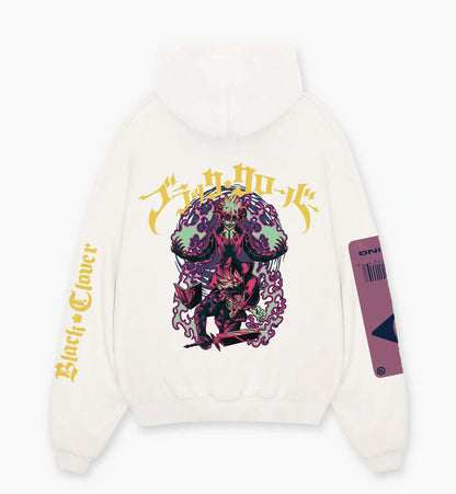 Black Clover Designed Oversized Hoodie